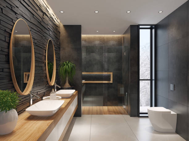 TEXTURED WALL TILES BATHROOM